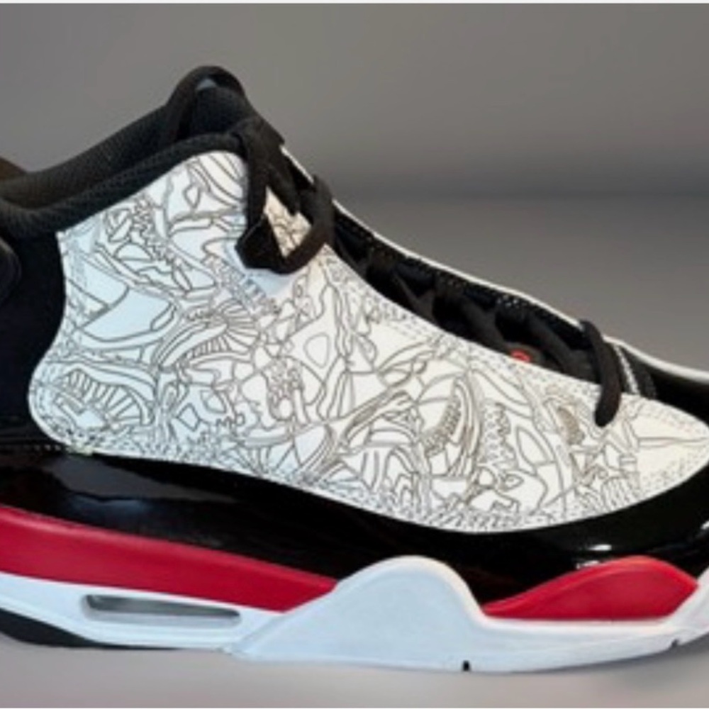 Nike Youth Boy’s Air Jordan Dub Zero Fire Red Basketball Shoes